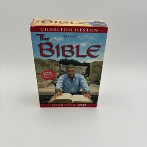 Charlton Heston Presents The Bible DVD Box Set 4-Pack Multicolor Religious
